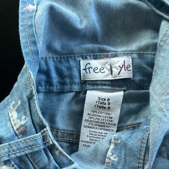 Freestyle Blue unicorn Print Overalls - Picture 2 of 3